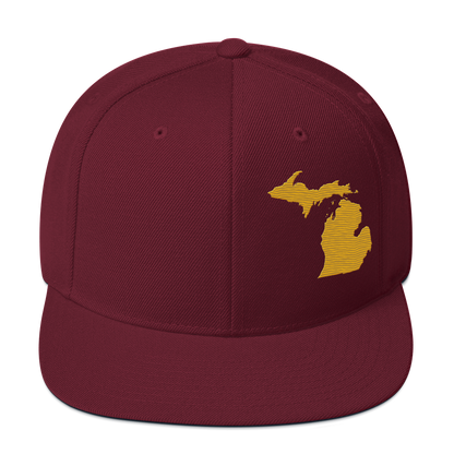 Michigan Vintage Snapback | Gold Outline