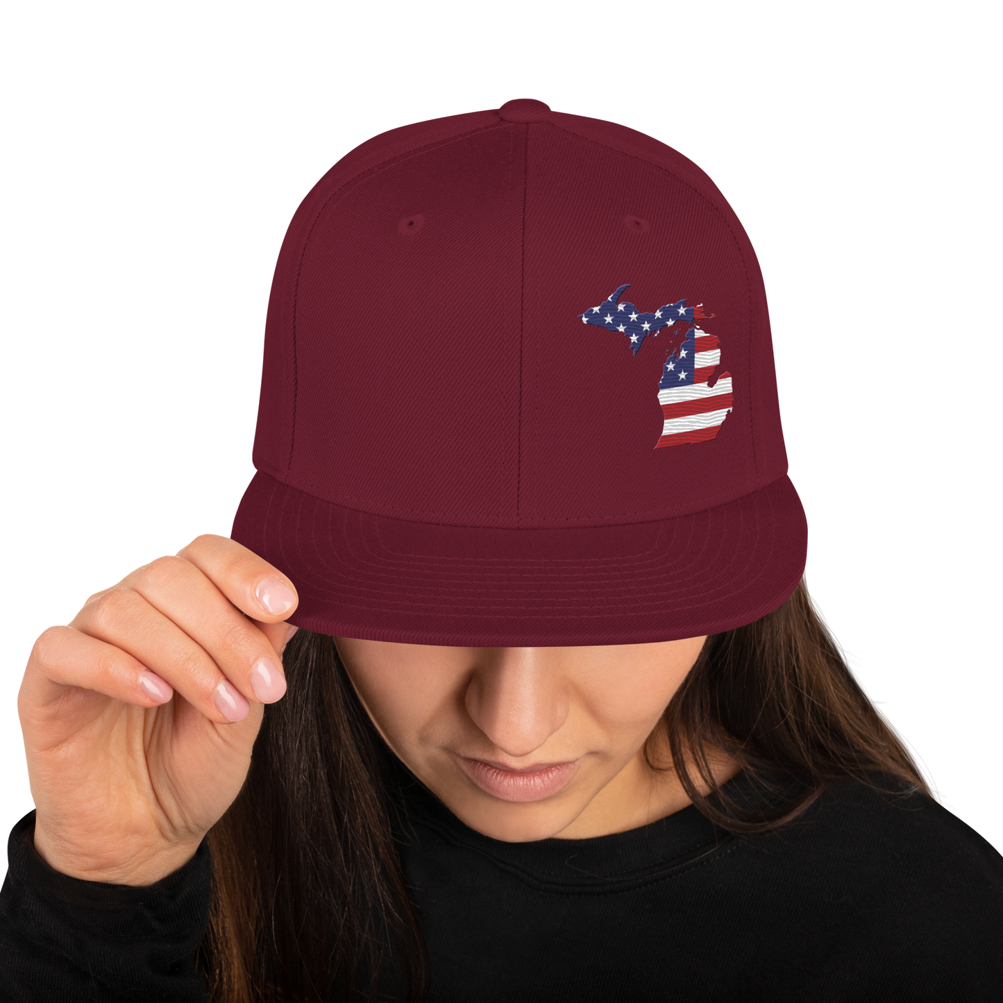 Michigan Vintage Snapback | Patriotic Outline