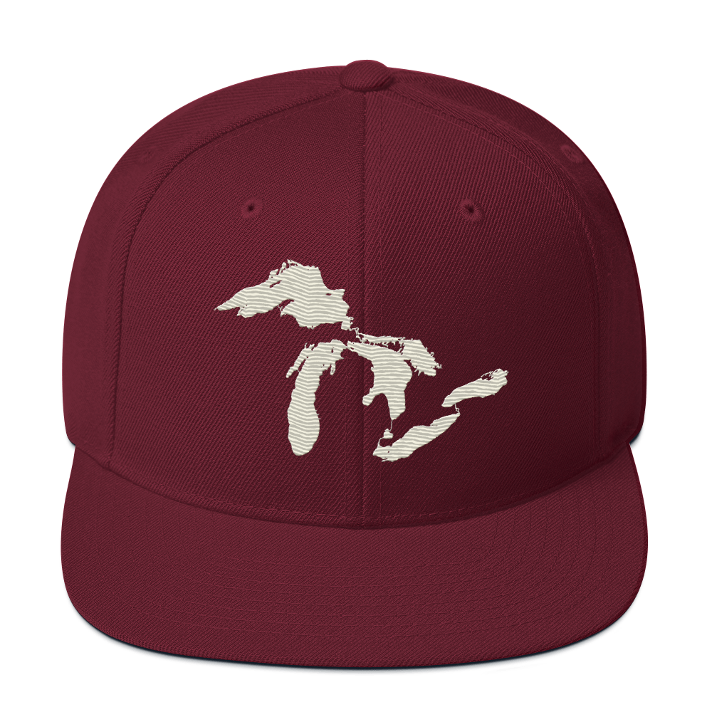 Great Lakes Vintage Snapback | Ivory White