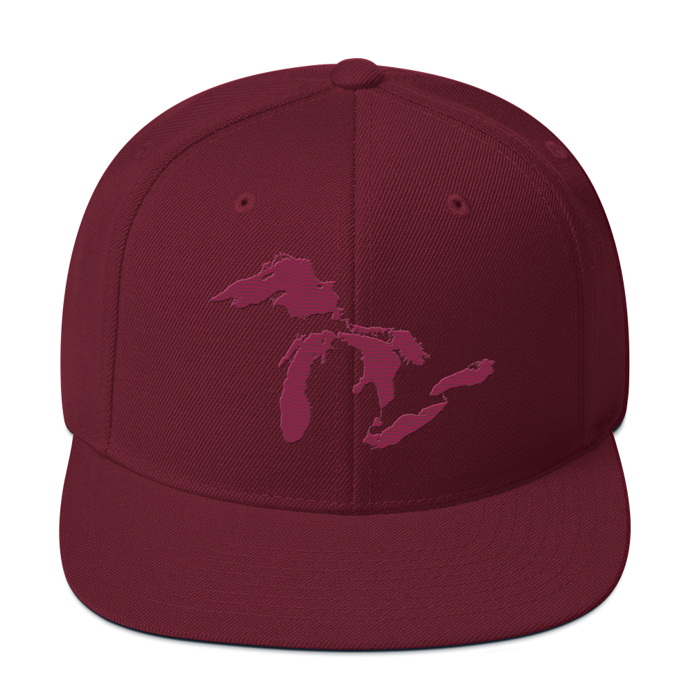 Great Lakes Vintage Snapback | Ruby Red