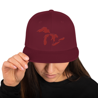 Great Lakes Vintage Snapback | Thimbleberry Red