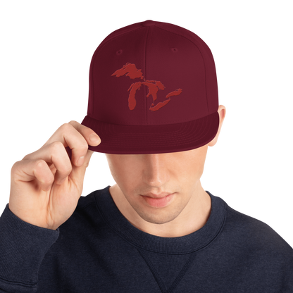 Great Lakes Vintage Snapback | Thimbleberry Red