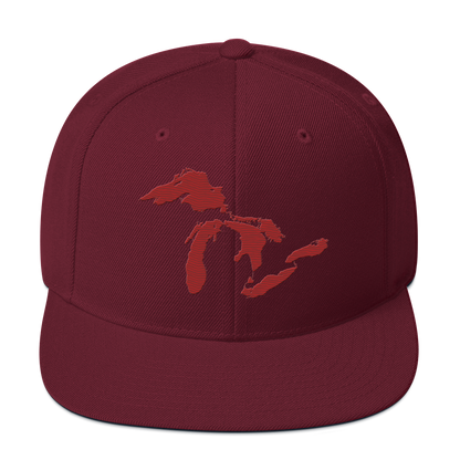 Great Lakes Vintage Snapback | Thimbleberry Red