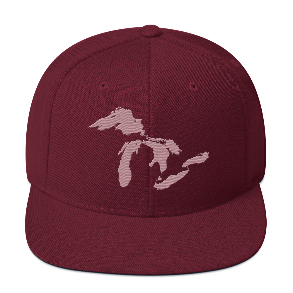 Great Lakes Vintage Snapback | Cherry Blossom Pink