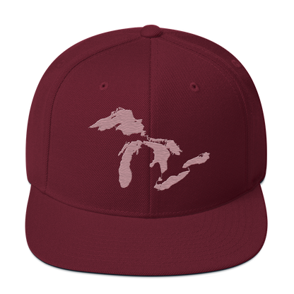 Great Lakes Vintage Snapback | Cherry Blossom Pink