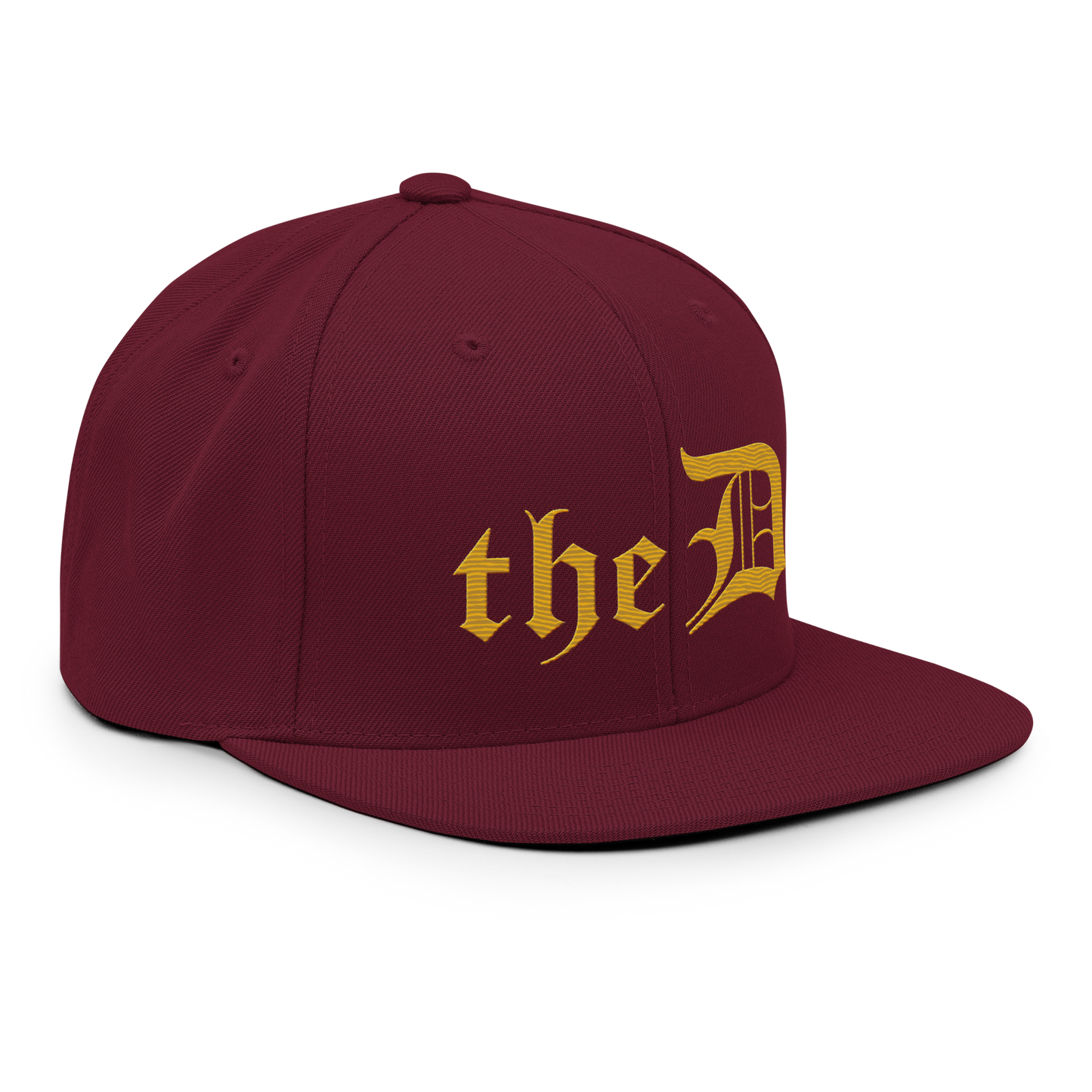 Detroit 'The D' Vintage Snapback | Gold