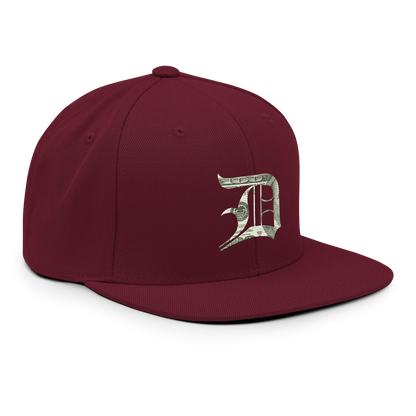 Detroit 'Old English D' Vintage Snapback (Benjamins Edition)