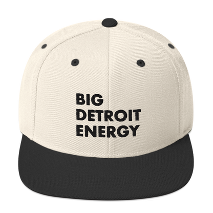 'Big Detroit Energy' Vintage Snapback (Black Emb.)