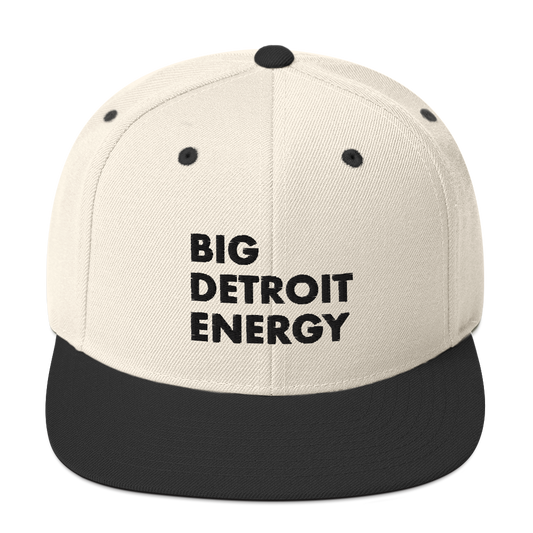 'Big Detroit Energy' Vintage Snapback (Black Emb.)