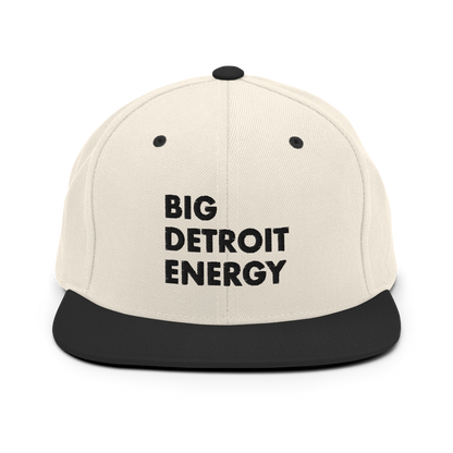 'Big Detroit Energy' Vintage Snapback (Black Emb.)