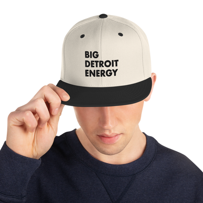 'Big Detroit Energy' Vintage Snapback (Black Emb.)