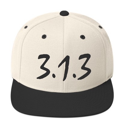 Detroit '313 Vintage Snapback (Black Compton Font)