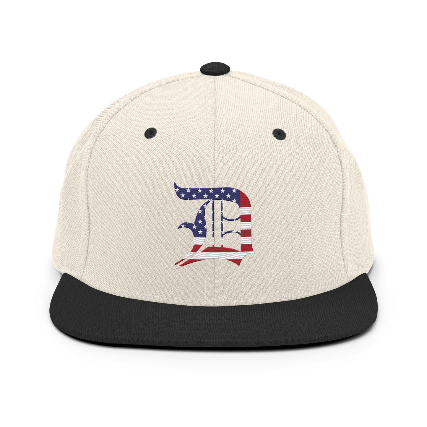 Detroit 'Old English D' Vintage Snapback (Patriot Edition)