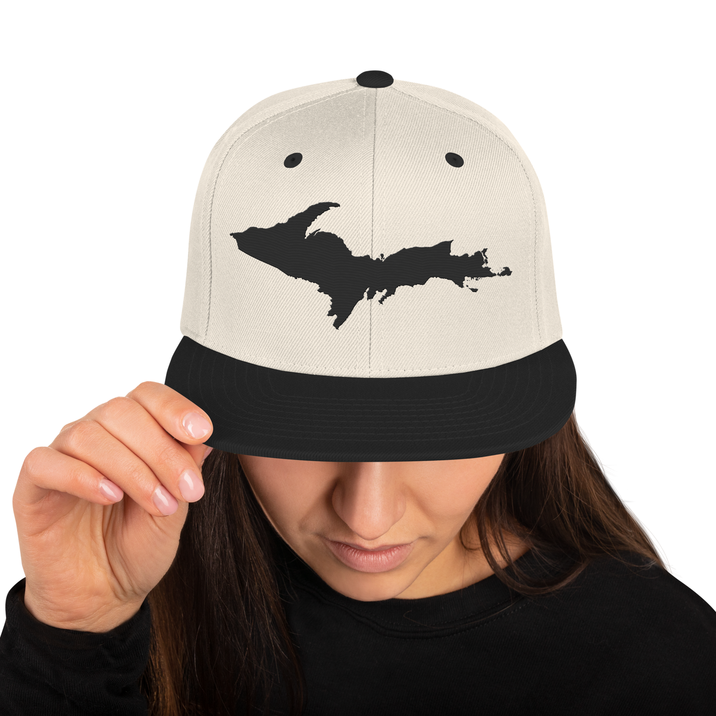 Upper Peninsula Vintage Snapback | Black