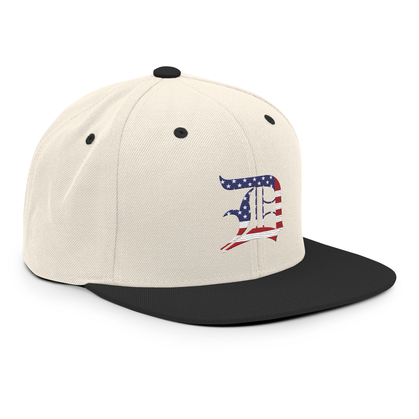 Detroit 'Old English D' Vintage Snapback (Patriot Edition)