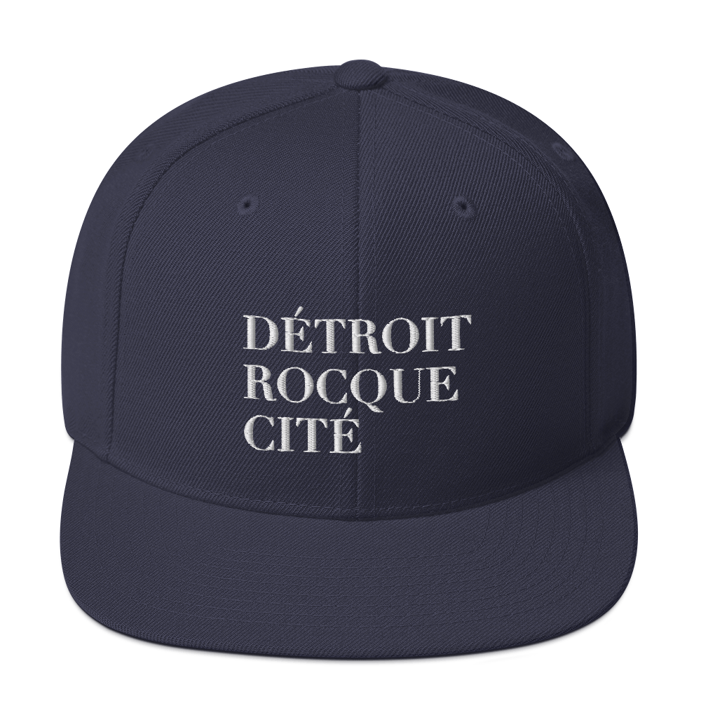 'Détroit Rocque Cité' Vintage Snapback (White Emb.)