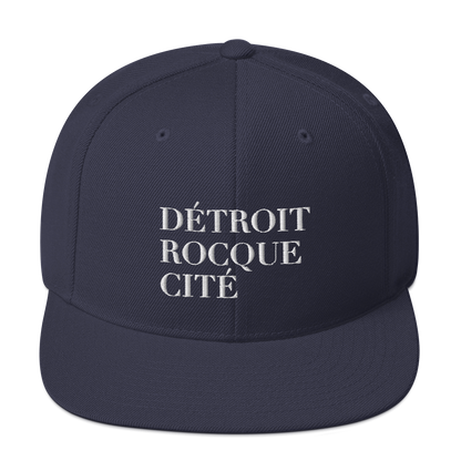 'Détroit Rocque Cité' Vintage Snapback (White Emb.)