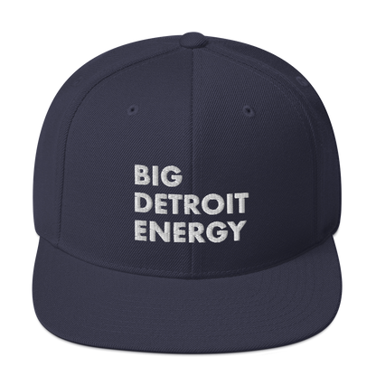 'Big Detroit Energy' Vintage Snapback (White Emb.)