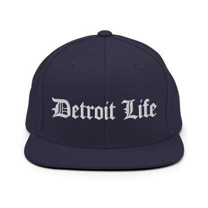 'Detroit Life' Vintage Snapback (Horizontal) | 6-Panel