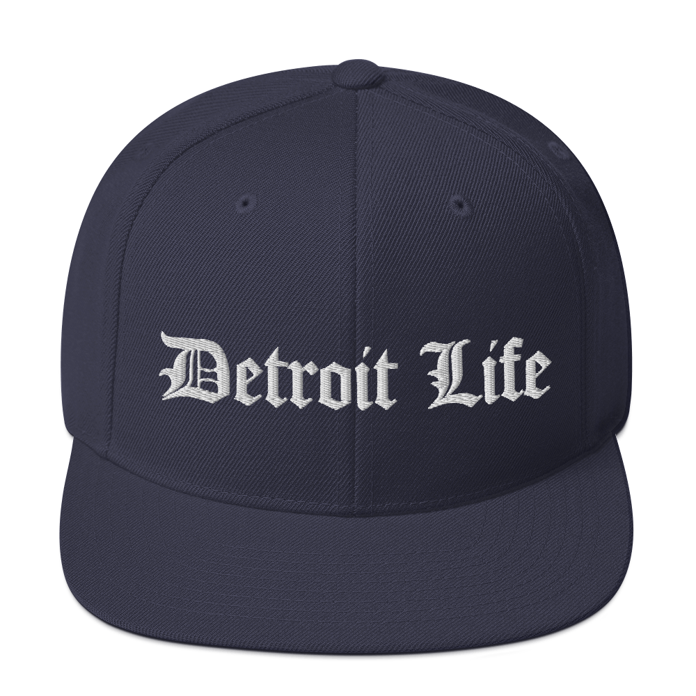 'Detroit Life' Vintage Snapback (Horizontal) | 6-Panel