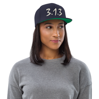 Detroit '313 Vintage Snapback (Ivory Compton Font)