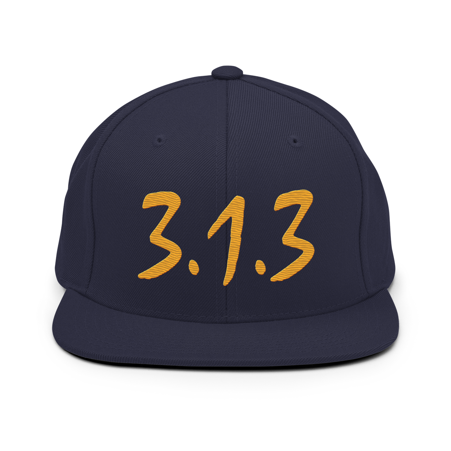 Detroit '313 Vintage Snapback (Gold Compton Font)