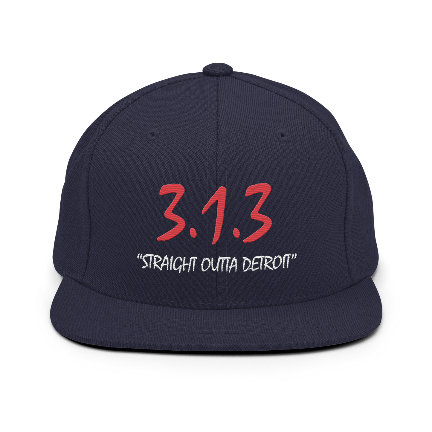 '313 Straight Outta Detroit' Vintage Snapback | 6-Panel