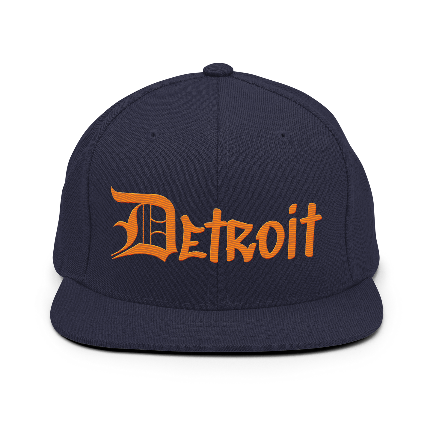 'Detroit' Vintage Snapback (OED Tag Font) | Orange