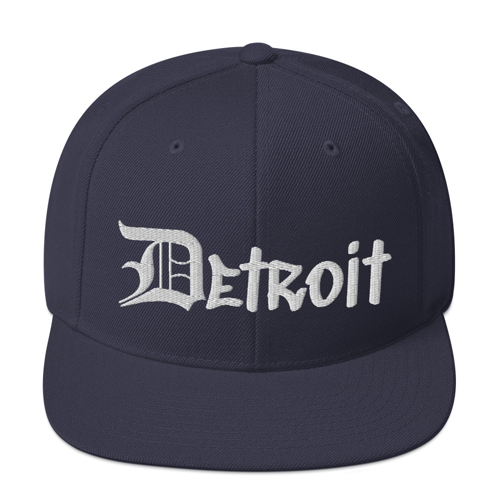 'Detroit' Vintage Snapback (OED Tag Font)