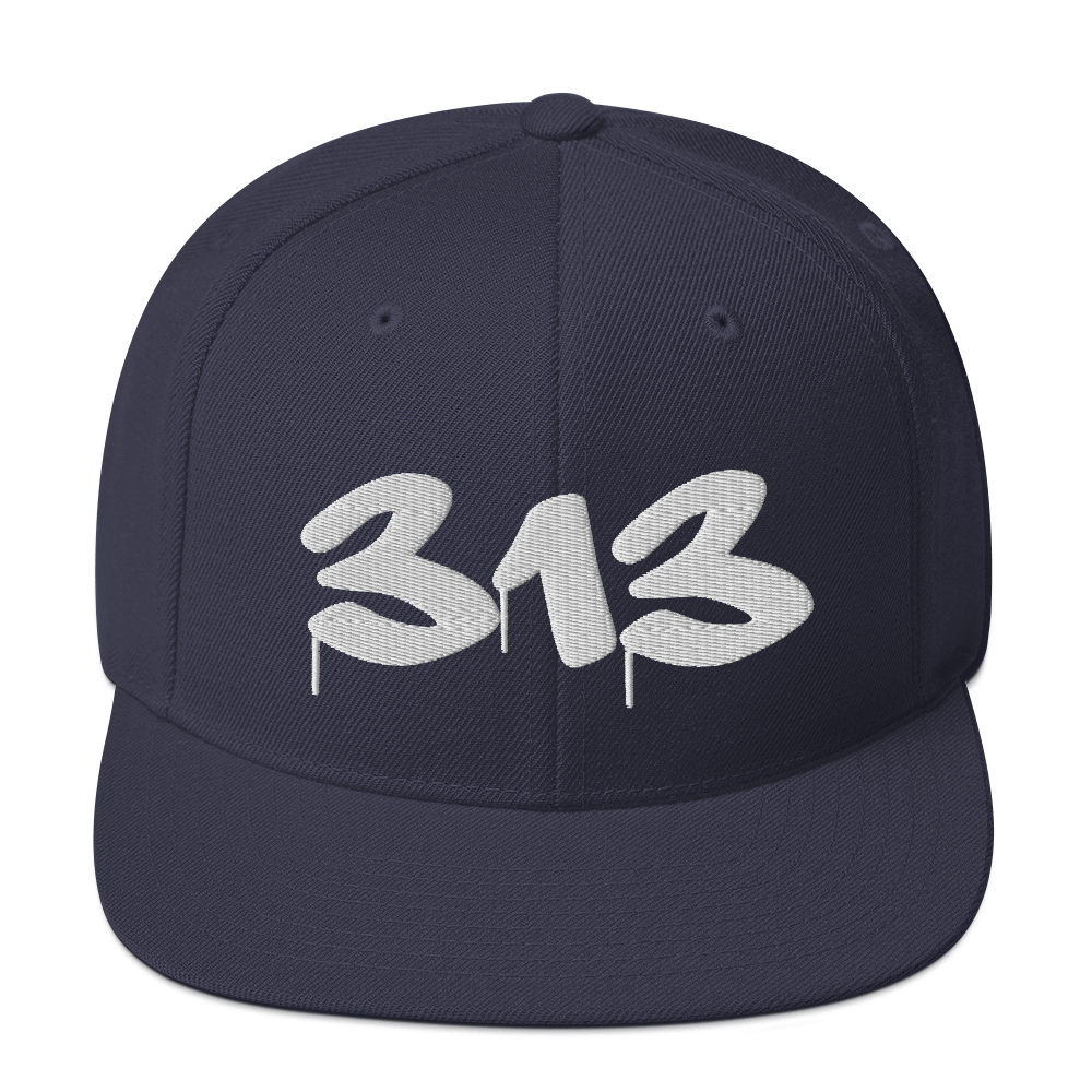 Detroit '313' Vintage Snapback (Tag Font)