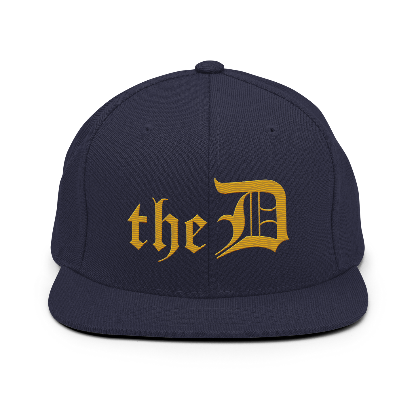 Detroit 'The D' Vintage Snapback | Gold