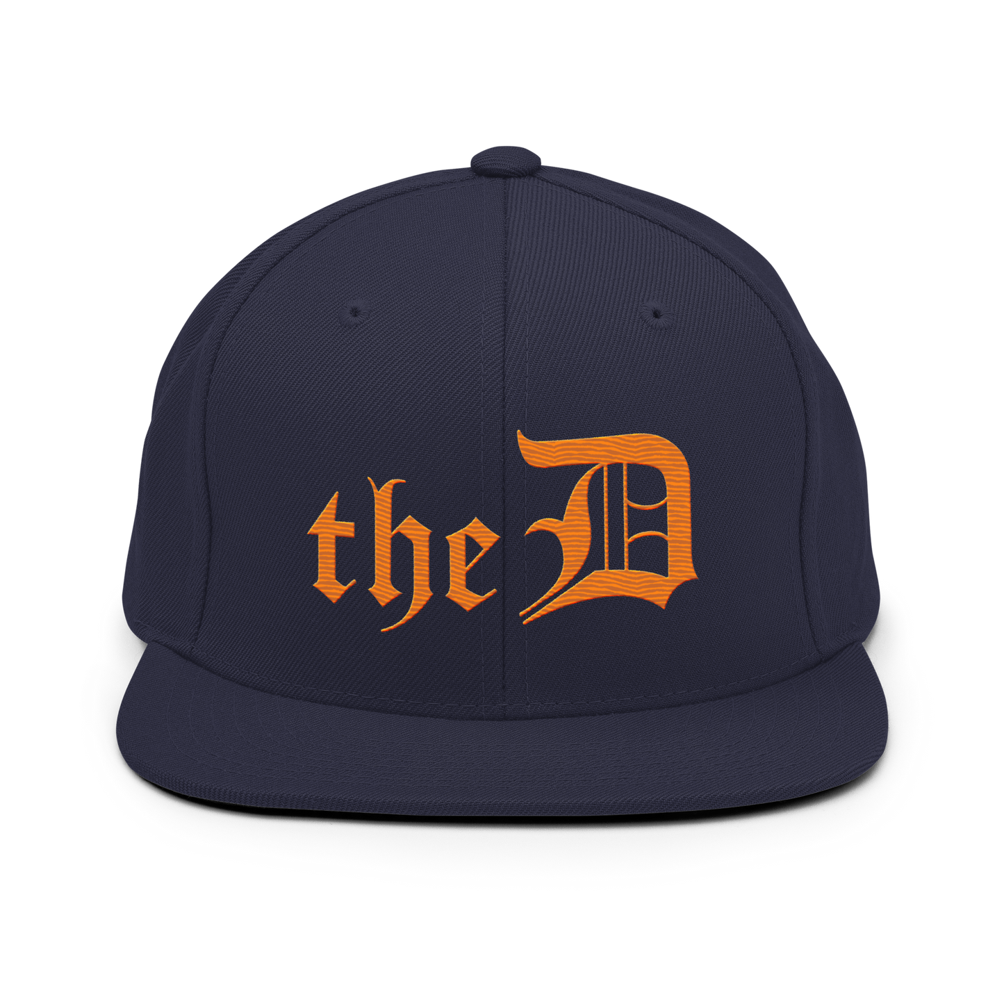 Detroit 'The D' Vintage Snapback | Orange