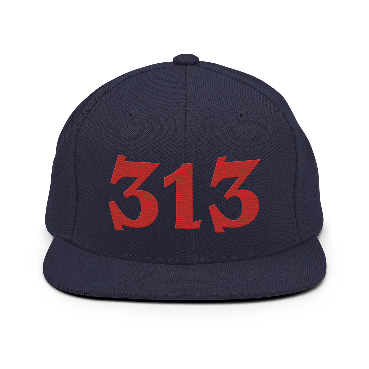 Detroit '313' Vintage Snapback (Angry Font) | Aliform Red