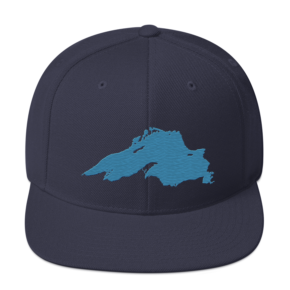 Lake Superior Vintage Snapback | Traverse Blue