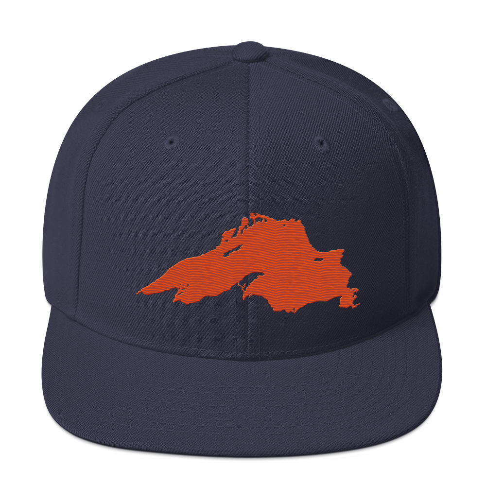 Lake Superior Vintage Snapback | Maple Leaf Orange