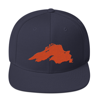 Lake Superior Vintage Snapback | Maple Leaf Orange