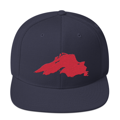 Lake Superior Vintage Snapback | Lighthouse Red