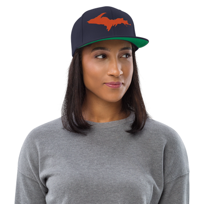 Upper Peninsula Vintage Snapback | Maple Leaf Orange