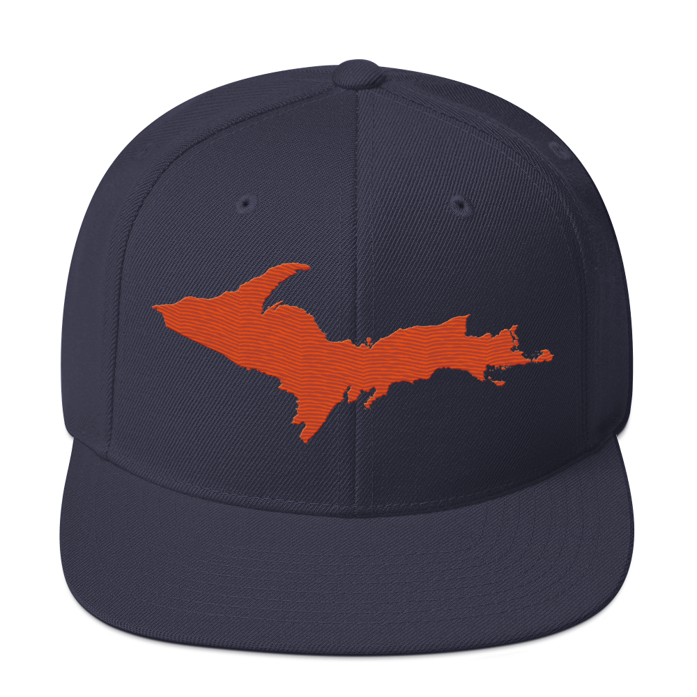 Upper Peninsula Vintage Snapback | Maple Leaf Orange