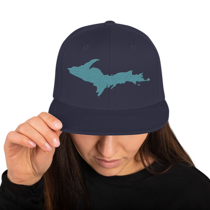 Upper Peninsula Vintage Snapback | Huron Blue