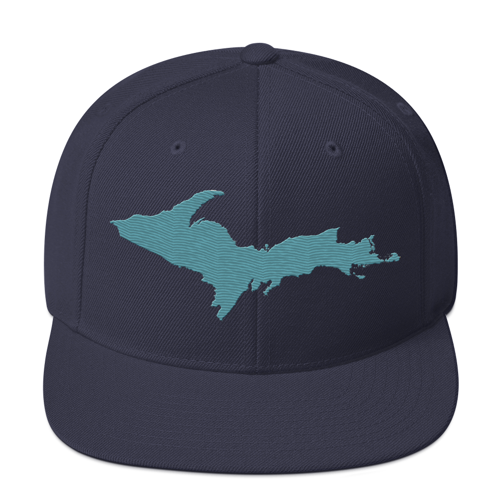 Upper Peninsula Vintage Snapback | Huron Blue