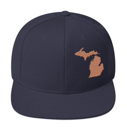 Michigan Vintage Snapback | Copper Outline