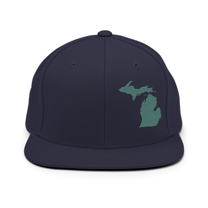 Michigan Vintage Snapback | Copper Green Outline