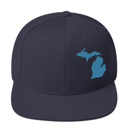 Michigan Vintage Snapback | Traverse Blue Outline