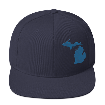 Michigan Vintage Snapback | Blueberry Outline