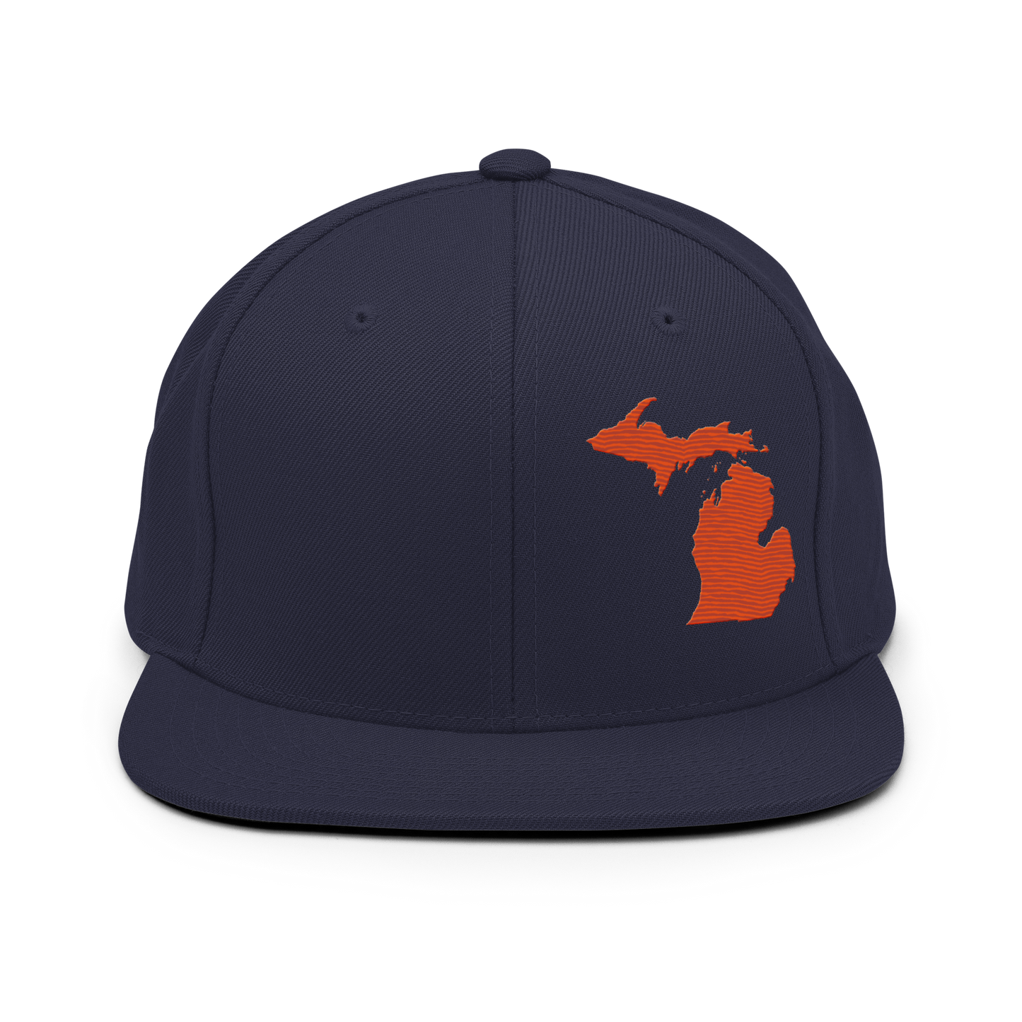 Michigan Vintage Snapback | Maple Leaf Orange Outline