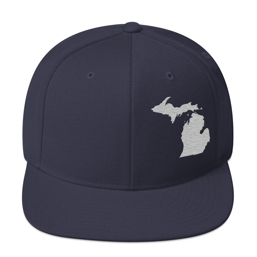 Michigan Vintage Snapback | Platinum Outline