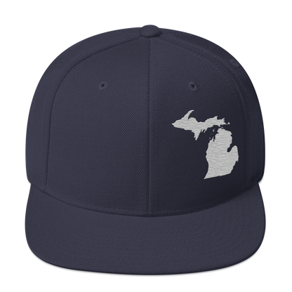 Michigan Vintage Snapback | Platinum Outline