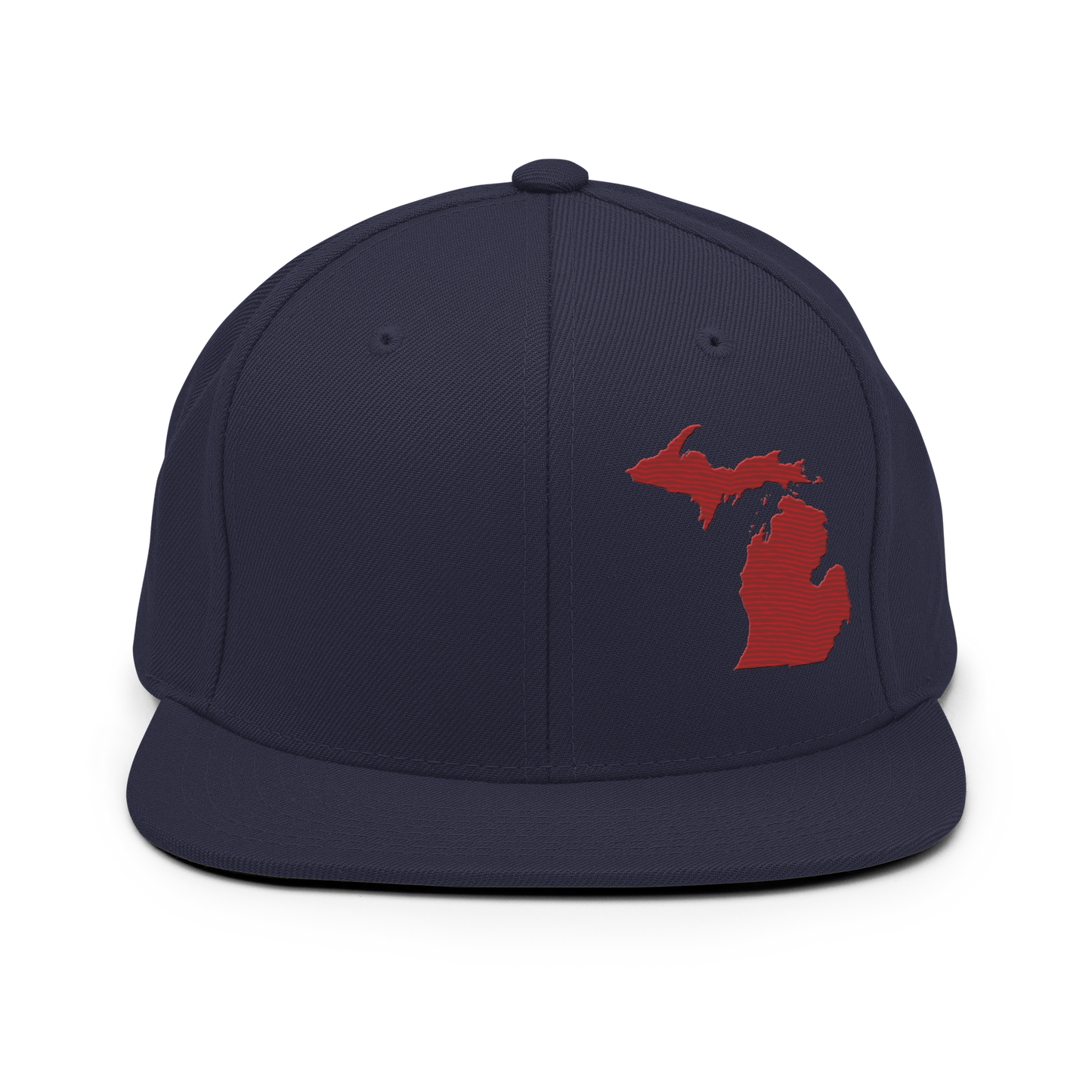 Michigan Vintage Snapback | Thimbleberry Red Outline