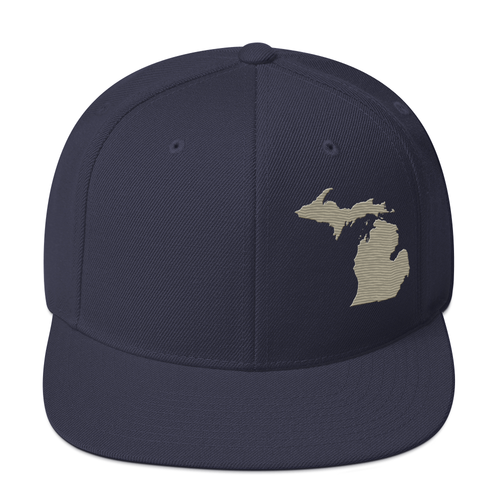 Michigan Vintage Snapback | Petoskey Beige Outline